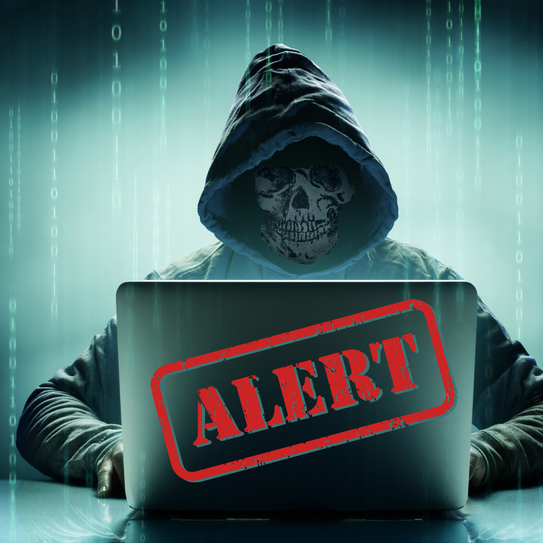 skeleton man, hacker with laptop