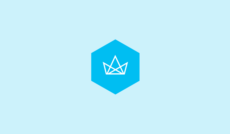 Crown logo on a blue back ground 